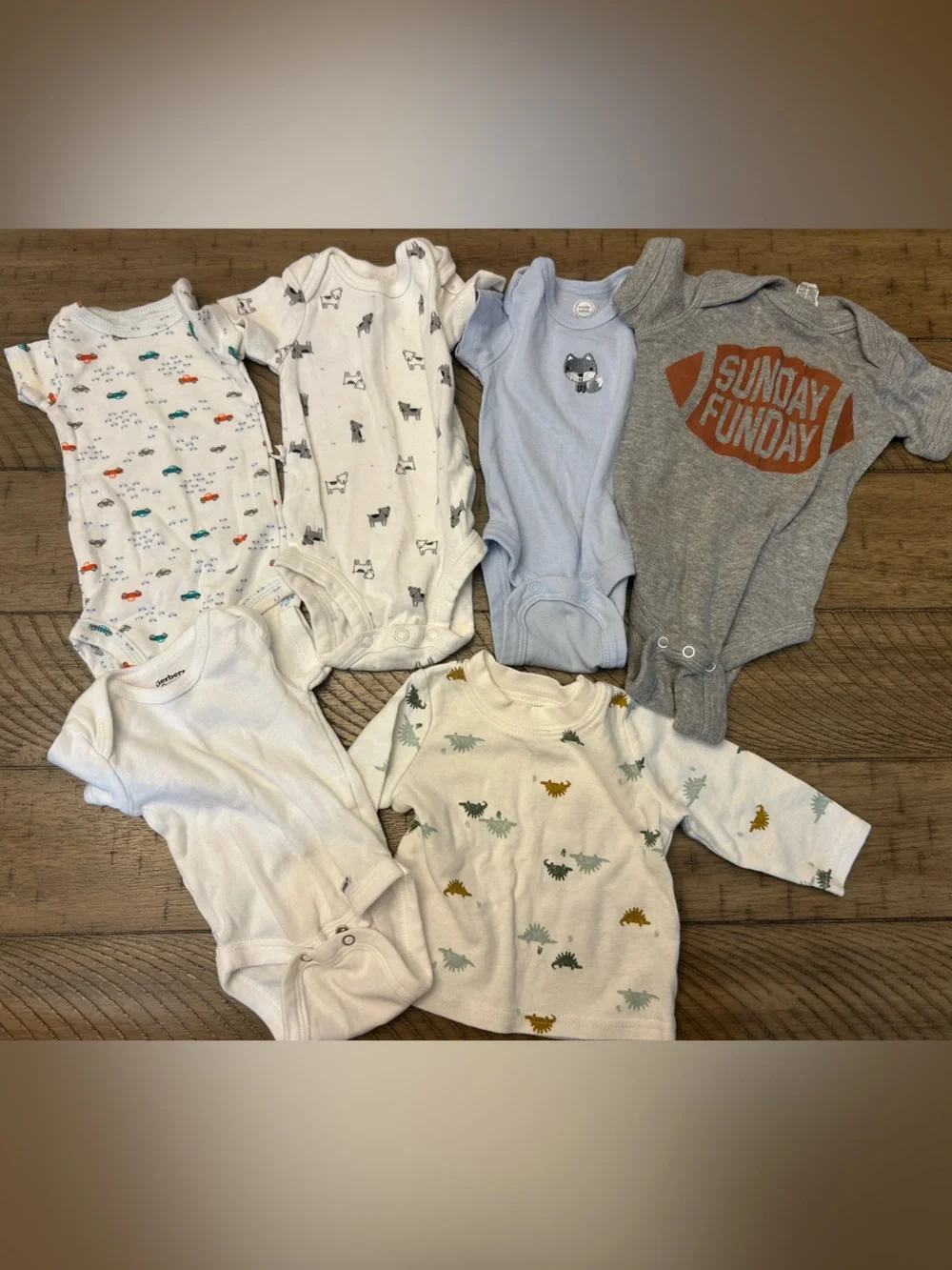 Newborn Baby boy Bundle of shirts/Onesies